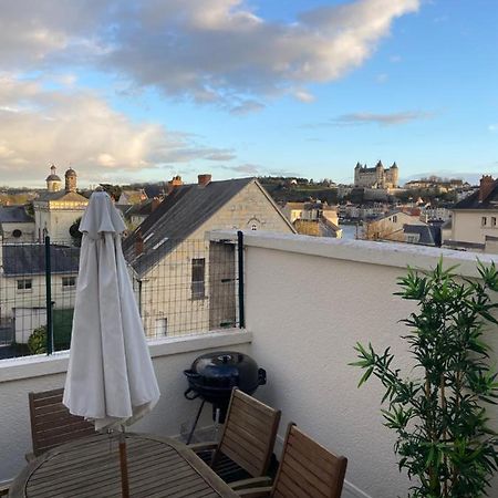 La Terrasse Saumuroise - Vue Chateau & Loire Eksteriør bilde